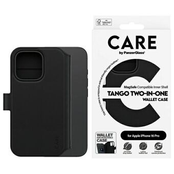 CARE by PanzerGlass Ominaisuus Tango 2in1    Lompakko iPhone 16 Pro 6,3" MagSafe musta/black 1330