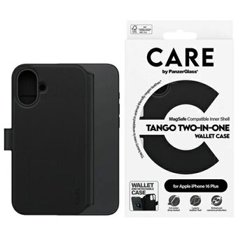 CARE by PanzerGlass Ominaisuus Tango 2in1 Lompakko iPhone 16 Plus 6.7" MagSafe musta/black 1331