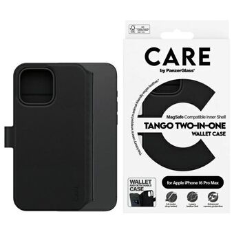 CARE by PanzerGlass Ominaisuus Tango 2in1 Lompakko iPhone 16 Pro Max 6.9" MagSafe musta/czarny 1332