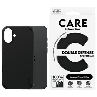 CARE by PanzerGlass Ominaisuus Kaksinkertainen Suojaus Kotelo iPhone 16 Plus 6.7" musta/black 1335