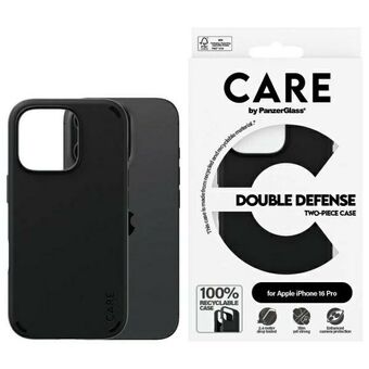 CARE by PanzerGlass Double Defense Case iPhone 16 Pro 6.3" czarny/musta 1334