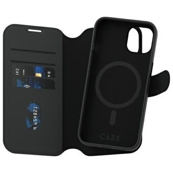 CARE by PanzerGlass Feature Tango 2in1 Lompakko iPhone 14 / 13 6.1" MagSafe musta/black 1160