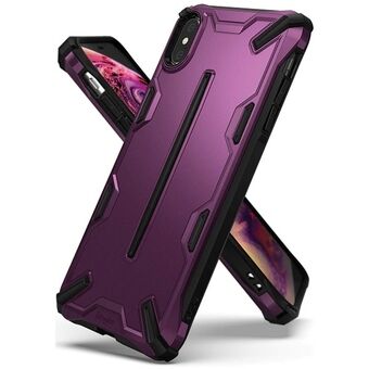 Ringke Dual X iPhone Xs Max on purppuranvärinen/metalisen purppuraa oleva suojakuori (DXAP0009).