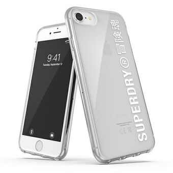 SuperDry Snap iPhone 6 / 6s / 7/8 / SE 2020 / SE 2022 Kirkas kuori valkoinen / valkoinen 41573