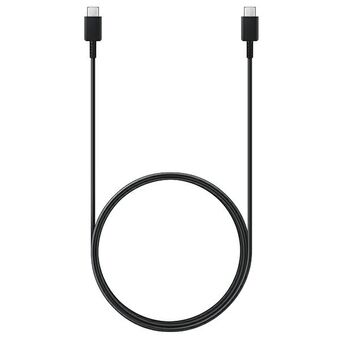 Kabeli Samsung EP-DX310JB USB-C - USB-C 3A, musta, 1,8 metriä