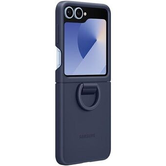 Etui Samsung EF-PF741TNEGWW Z Flip6 F741 granaatti/navy silikonikotelo renkaalla.