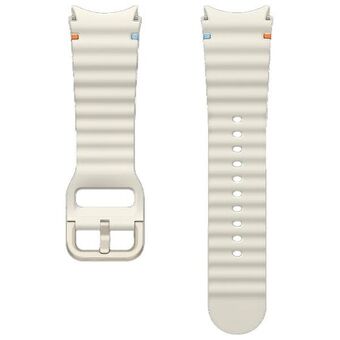 Pasek Sport Band Samsung ET-SNL30SWEGEU Watch7 / 6 / 5 / 4 20mm S/M kreemivärinen/kermansävyinen