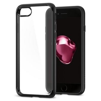 Spigen Ultra Hybrid 2 -kuori iPhone 7/8 musta SE 2020 / SE 2022 042CS20926