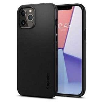 Spigen Thin Fit iPhone 12/12 Pro musta ACS01696