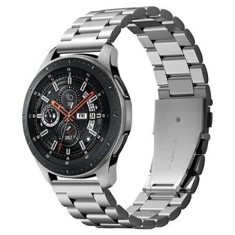 Spigen Modern Fit -rannekoru Samsung Watch 46mm, hopea 600WB24981