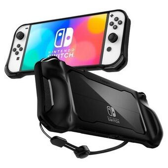 Spigen Rugged Armor Nintendo Switch Oled musta/matta musta ACS04020