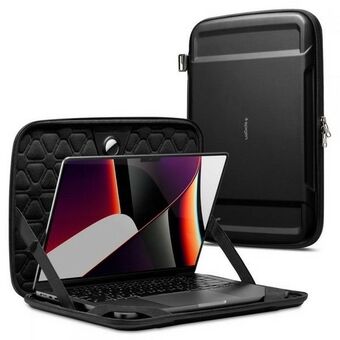 Spigen Rugged Armor Pouch PRO -kannettavan laukku 15" -16" musta AFA04271