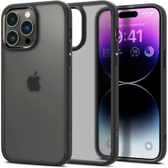 Spigen Ultra Hybrid iPhone 14 Pro huurremusta ACS04968