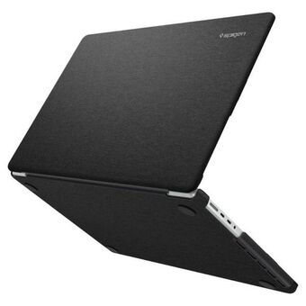 Spigen Urban Fit -laukku Macbook Pro 16 2021/2022 -mallille, musta (ACS04211)