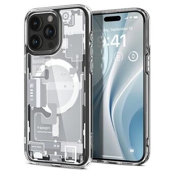 Spigen Ultra Hybrid MAG -kuori iPhone 15 Pro 6.1" puhelimelle, Magsafe-yhteensopiva, valkoinen ACS07036