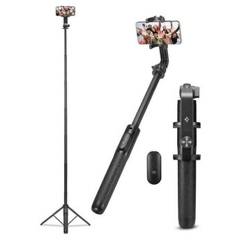 Spigen Selfiekeppi S560WTripod Bluetooth musta/black AMP05813