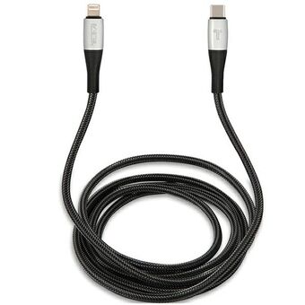 TUMI TUCCSMFI kaapeli USB-C - Lightning 1,5m Pikalataus musta/musta