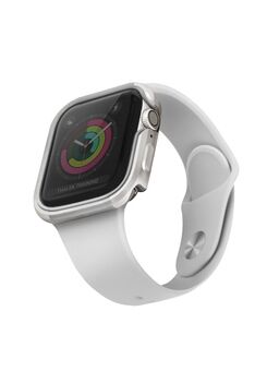 UNIQ kotelo Valencia Apple Watch Series 4/5/6/SE 44mm. hopea/titanium hopea