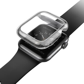 UNIQ-suojakotelo Apple Watch -sarjoille 4/5/6/SE/SE2, 40mm. Harmaa/savunharmaa.