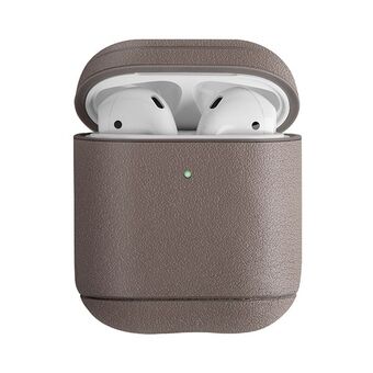 UNIQ etui Terra AirPods 1/2 sukupolvi. Aitoa nahkaa, beige