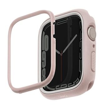 UNIQ etui Moduo Apple Watch -sarjalle 4/5/6/7/8/9/SE/SE2, kokoon 40/41mm, vaaleanpunainen-valkoinen