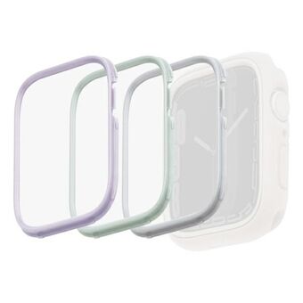 UNIQ-kehys Moduo 3in1 Apple Watch Series 4/5/6/7/8 / SE 40 / 41 mm Sage-Lilac-White / Sage-Lilac-White