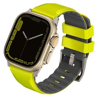 UNIQ Linus Band Apple Watch Series 1/2/3/4/5/6/7/8/SE/SE2/Ultra 42/44/45/49 mm Airosoft Silicone Lime Green/Lime Green