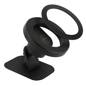 UNIQ-magneettinen autoteline, Trelix Car Dash Mount, musta/midnight black