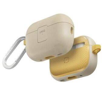 UNIQ suojakuori Clyde Lock Case AirPods Pro 2:lle (2022/2023) beige-keltainen/ivory-kanarialintu keltainen