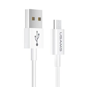 USAMS-kaapeli U23 microUSB 2A Pikalataus 1m valkoinen / valkoinen SJ284USB01 (US-SJ284)