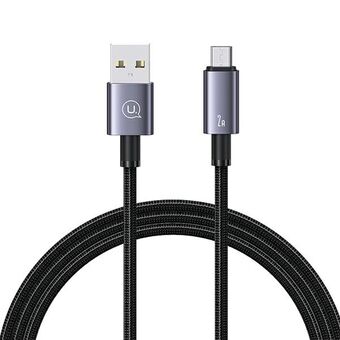 USAMS Micro-USB-kaapeli 2A 1,2m pikalataava teräksen/vahvistama SJ668USB01 (US-SJ668)