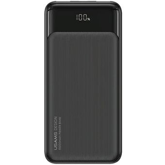 USAMS Powerbank 10000mAh 10W 1C+2A musta/black XY Series 10KCD19801 (US-CD198)