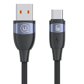 USAMS-kaapeli U85 USB: stä USB-C: hen 6A 1,2 m nopea lataus czarny / black SJ630USB01 (US-SJ630)