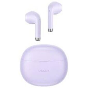 USAMS Bluetooth 5.3 TWS Rhymbo -sarjan langattomat kuulokkeet, violetti/purppura BHUYO04 (US-YO17)