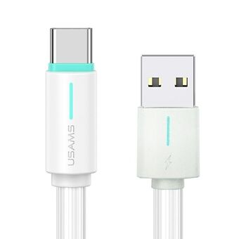 USAMS Kaapeli USB-C 3A YU Series 1m USB-C/USB-A valkoinen/white SJ732USB02 (US-SJ732 )