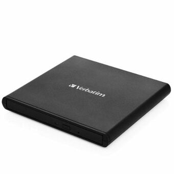 Verbatim Ulkoinen Slimline CD/DVD -kirjoitin USB-A + USB-A/USB-C -kaapeli musta 98938