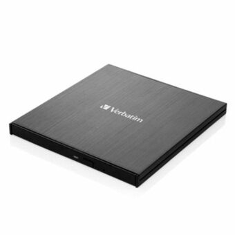 Verbatim Ulkoinen Slimline Blu-ray -kirjoitin + USB-C/USB-A -kaapeli musta/black 43889