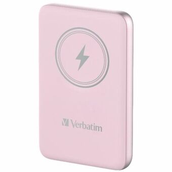 Verbatim Powerbank indukcyjny `n` Go 15W 5000mAh Langaton Magneettinen pinkki 32243