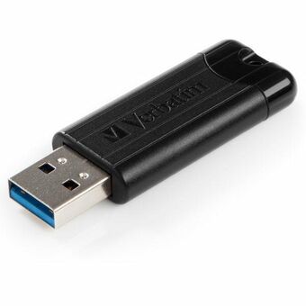 Verbatim-muistitikku 128GB USB-A 3.2 PinStripe musta 49319