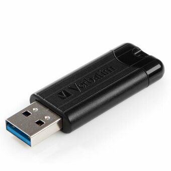 Verbatim Pendrive 16GB USB-A 3.2 PinStripe musta/black 49316