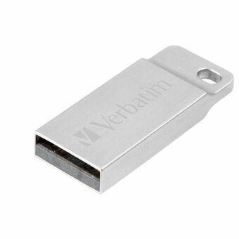 Verbatim USB-muistitikku 64GB USB-A 2.0 Metal Executive hopea/silver 98750