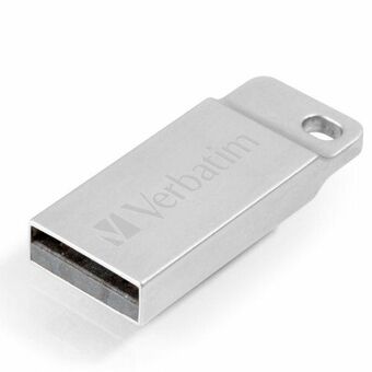 Verbatim Pendrive 16GB USB-A 2.0 Metalli Executive hopea/hopeinen 98748