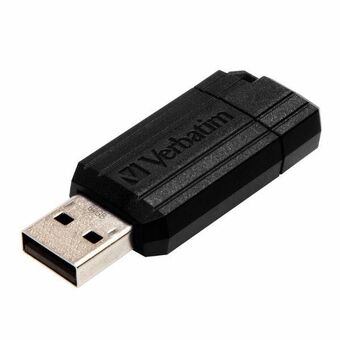 Verbatim Pendrive 64GB USB-A 2.0 PinStripe musta/black 49065