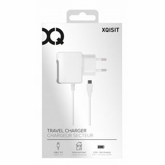 Certainly! Here is the translation:

Xqisit USB-C-seinälaturi 2.4A 2.0 valkoinen/white 29287