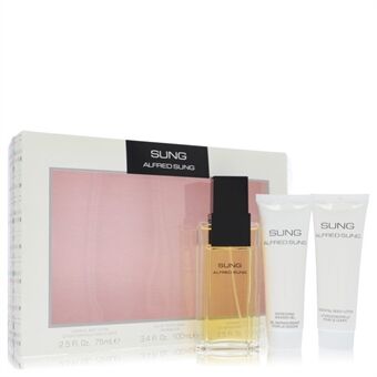 Alfred SUNG by Alfred Sung - Gift Set -- 3.4 oz Eau De Toilette Spray + 2.5 oz Body Lotion + 2.5 oz Shower Gel - naisille