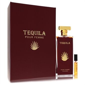 Tequila Pour Femme Red by Tequila Perfumes - Eau De Parfum Spray + Free .17 oz Mini EDP Spray 100 ml - naisille