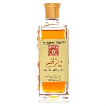 Swiss Arabian Layali El Ons by Swiss Arabian - Concentrated Perfume Oil Free From Alcohol (Unboxed) 95 ml - naisille