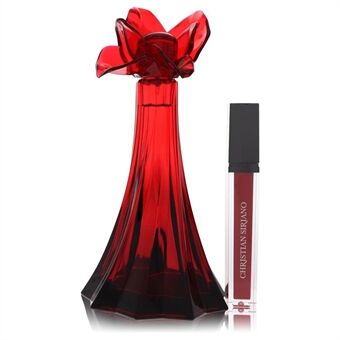 Christian Siriano Ooh La Rouge by Christian Siriano - Eau De Parfum Spray + 0.21 Oz Red Lip Gloss (Unboxed) 100 ml - naisille