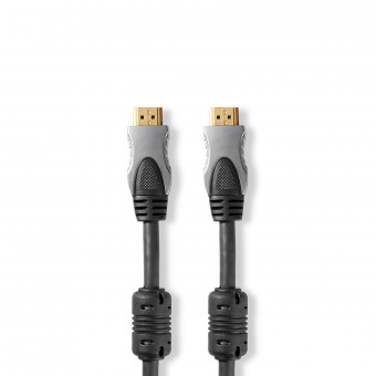 High Speed ​​​​HDMI ™ -kaapeli Ethernetillä | HDMI™-liitin | HDMI™-liitin | 4K@60Hz | 18 Gbps | 0,80 m | Pyöreä | PVC | Musta | Muovilaatikko