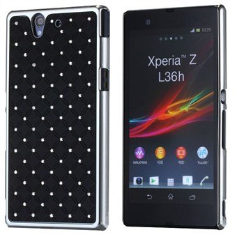 Bling Bling w Chrome Sides Xperia Z (musta)